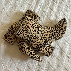 Matisse Cowhide Leopard Print Boots